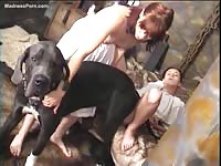 MILF trains teen amateur in the art of zoophilia sex