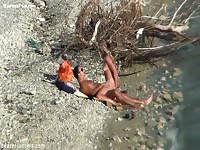 Fantastic outdoor hardcore fucking session caught on a voyeur's camera