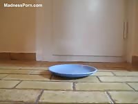 Sexy Spanish chick is making breakfast with a secret ingredient