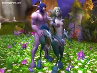 Highly creative anime hardcore movie features a beautiful breasted feathered babe used