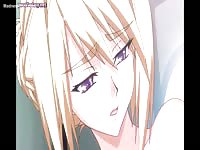 Blonde cartoon bombshell with stunning eyes sucking a big dick in this animated xxx movie