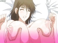 Big breasted Asian cartoon trollop groped and stuffed with a thick dick in this animated video