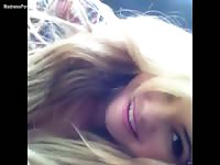 Blonde first-time teen makes debut and exposes herself for the camera with confidence