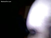Russian gay is having anal sex with his black dog in the living room