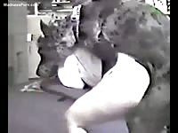Classic homemade beastiality movie featuring a thick wife getting screwed by her large dog