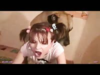 Crafty never before seen young whore taking a petite object anal insertion in this home movie