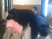 Endowed K9 goes balls deep in this beast sex loving coed trollop in this bestiality movie