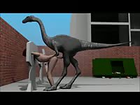 Helpless petite cartoon whore in BDSM restraints getting screwed by beast in this animated vid