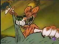 Fun-hearted animation sex movie featuring a wild eyed tiger sliding its shaft in a mules ass