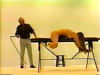 Nasty homemade BDSM fetish footage featuring an amateur housewife punished while bound