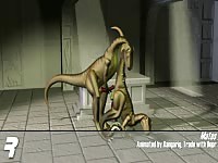 Fabulous and creative hardcore animation fucking movie features two creatures screwing