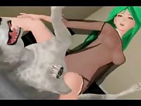 Creative high quality xxx animation sex movie features a teen banging her friends large dog