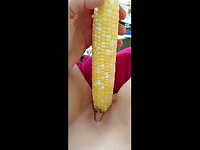 Fantastic point of view movie features teenage cutie inserting a vegetable for sexual pleasure