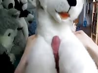 Man plush hump Gaybeast - Bestiality Sex video with man
