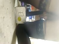 Anal masturbation with dildo