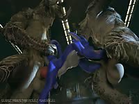 Furslut fucked by deathclaw