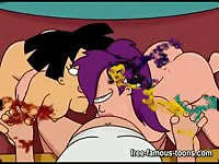 Hentai MILF and teen blowjob