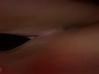 Dripping teen pussy stuffed with plug 