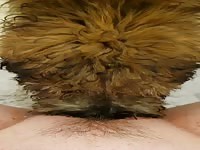 loud milf cums from dog tongue
