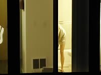 Drone busts hot college girl in shower public window
